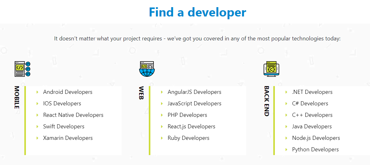 find a developer