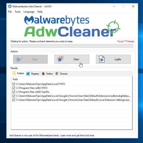 Malwarebytes-AdwCleaner-Scan